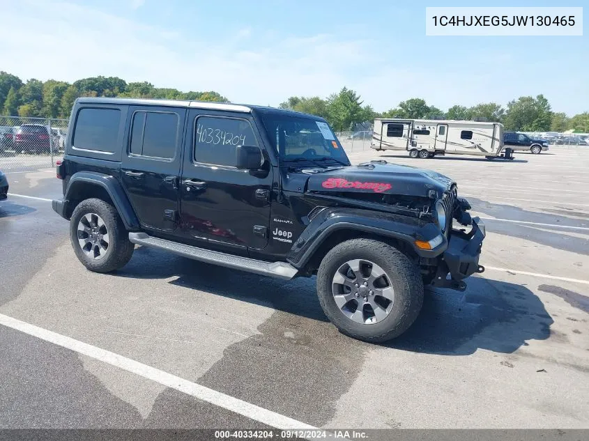 1C4HJXEG5JW130465 2018 Jeep Wrangler Unlimited Sahara