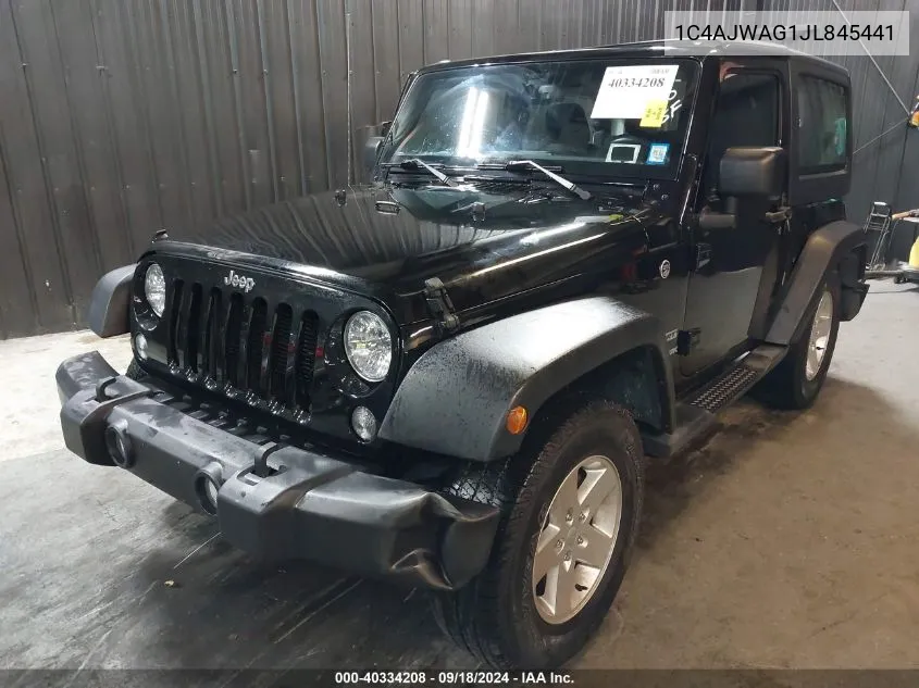 2018 Jeep Wrangler Jk Sport S 4X4 VIN: 1C4AJWAG1JL845441 Lot: 40334208