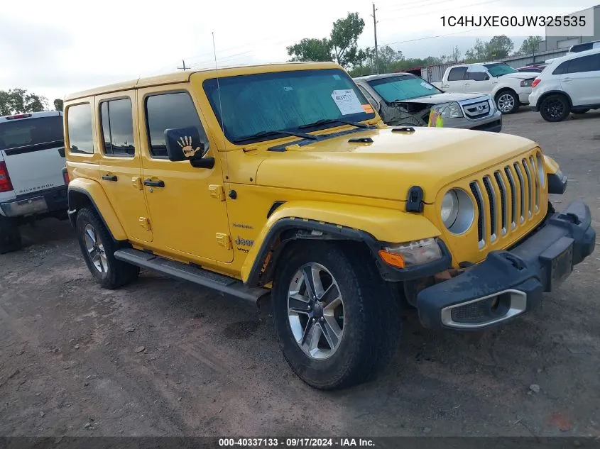 1C4HJXEG0JW325535 2018 Jeep Wrangler Unlimited Sahara 4X4