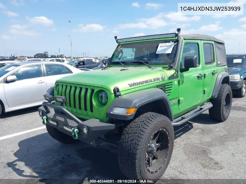 2018 Jeep Wrangler Unlimited Sport S 4X4 VIN: 1C4HJXDN3JW253939 Lot: 40344091