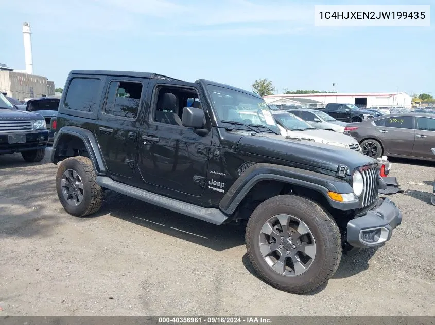 1C4HJXEN2JW199435 2018 Jeep Wrangler Unlimited Sahara 4X4