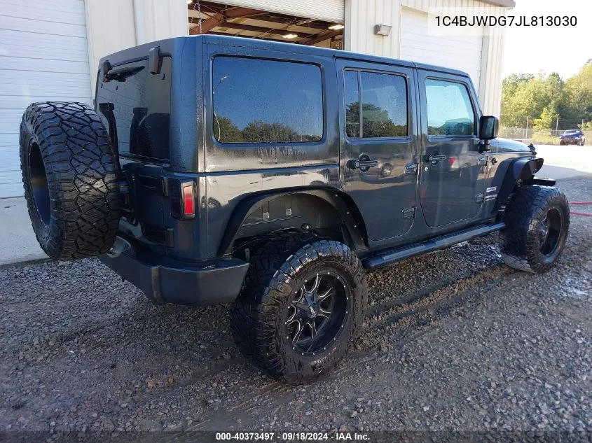 2018 Jeep Wrangler Unlimited Sport VIN: 1C4BJWDG7JL813030 Lot: 40373497