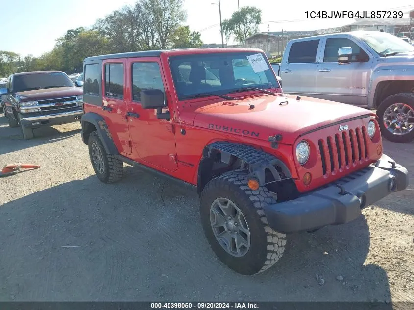 2018 Jeep Wrangler Jk Unlimited Rubicon 4X4 VIN: 1C4BJWFG4JL857239 Lot: 40398050