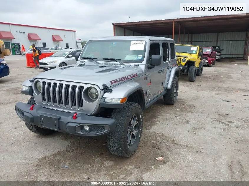 2018 Jeep Wrangler Unlimited Rubicon 4X4 VIN: 1C4HJXFG4JW119052 Lot: 40399381