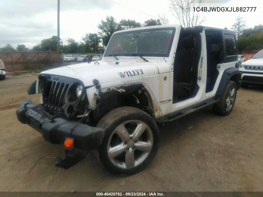 1C4BJWDGXJL882777 2018 Jeep Wrangler Jk Unlimited Willy Wheeler W 4X4