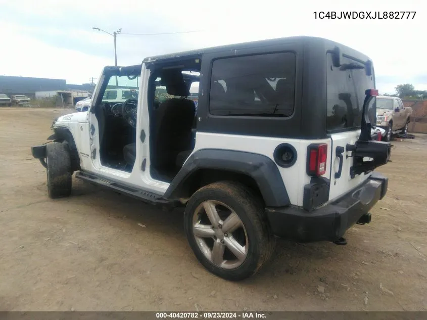 1C4BJWDGXJL882777 2018 Jeep Wrangler Jk Unlimited Willy Wheeler W 4X4