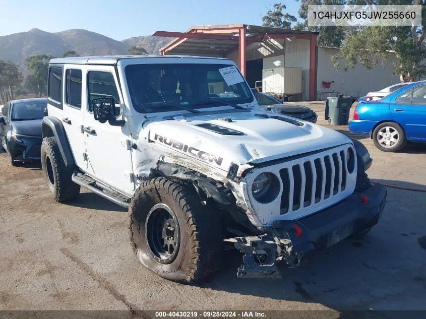 1C4HJXFG5JW255660 2018 Jeep Wrangler Unlimited Rubicon 4X4