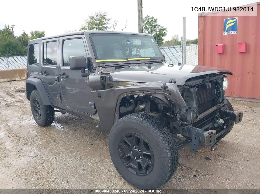 1C4BJWDG1JL932014 2018 Jeep Wrangler Jk Unlimited Willy Wheeler W 4X4