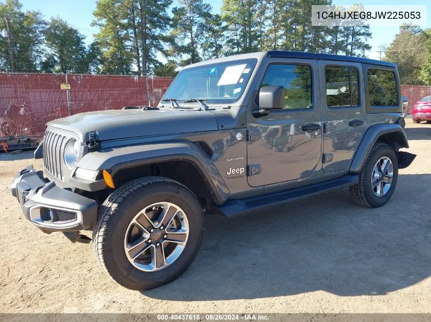 2018 Jeep Wrangler Unlimited Sahara 4X4 VIN: 1C4HJXEG8JW225053 Lot: 40437615