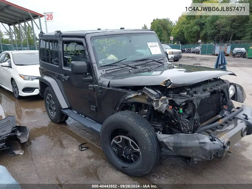 1C4AJWBG6JL857471 2018 Jeep Wrangler Jk Sahara 4X4