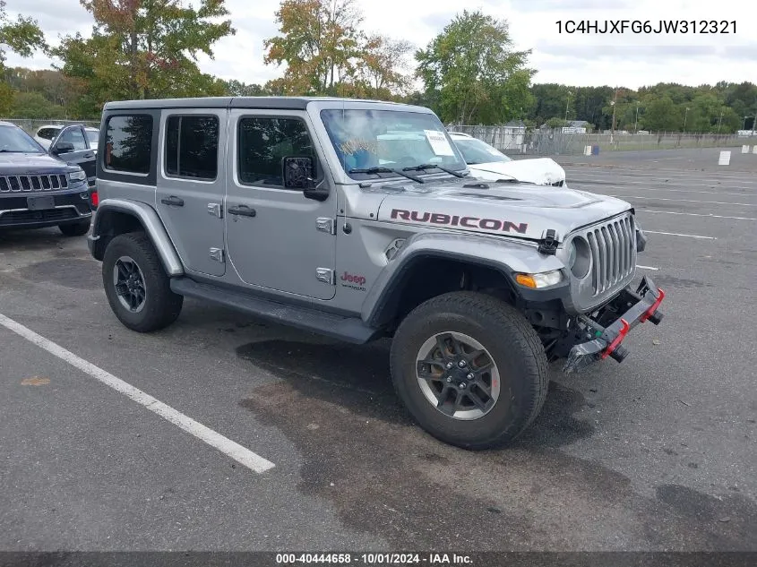 2018 Jeep Wrangler Unlimited Rubicon VIN: 1C4HJXFG6JW312321 Lot: 40444658