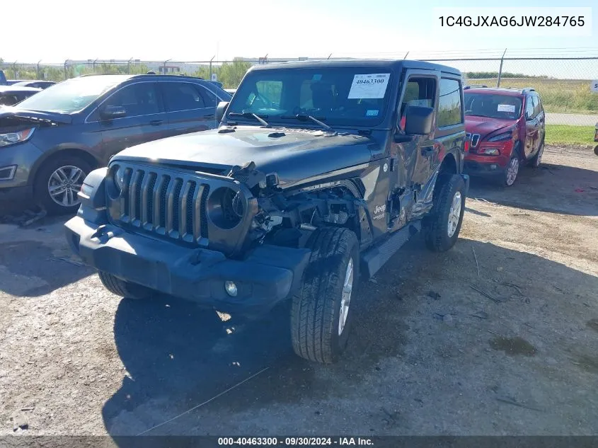 2018 Jeep Wrangler Sport VIN: 1C4GJXAG6JW284765 Lot: 40463300