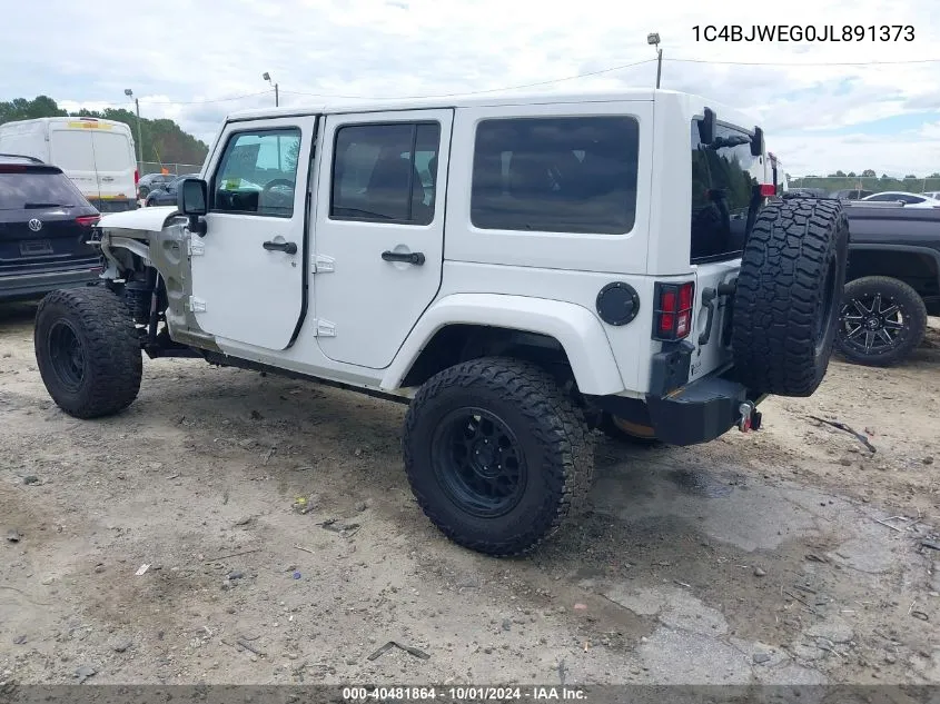 2018 Jeep Wrangler Jk Unlimited Altitude 4X4 VIN: 1C4BJWEG0JL891373 Lot: 40481864