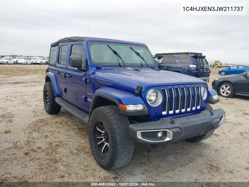 1C4HJXEN3JW211737 2018 Jeep Wrangler Unlimited Sahara