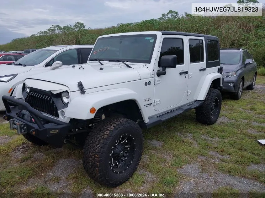 2018 Jeep Wrangler Unlimited Sahara VIN: 1C4HJWEG7JL819323 Lot: 40515388