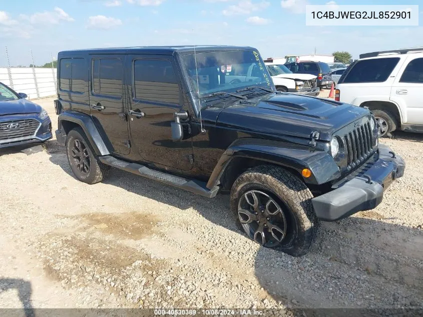 2018 Jeep Wrangler Jk Unlimited Altitude 4X4 VIN: 1C4BJWEG2JL852901 Lot: 40530389