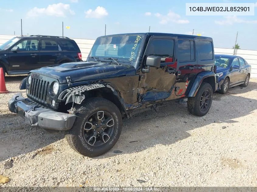 2018 Jeep Wrangler Jk Unlimited Altitude 4X4 VIN: 1C4BJWEG2JL852901 Lot: 40530389