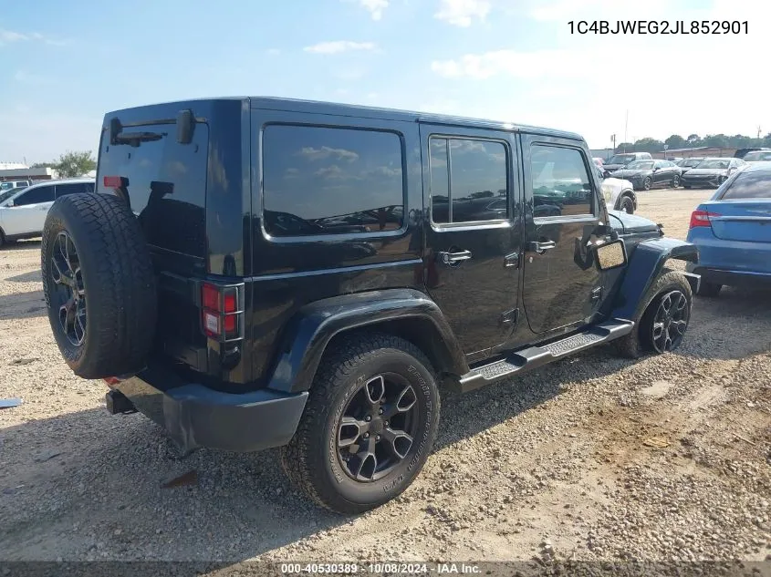 2018 Jeep Wrangler Jk Unlimited Altitude 4X4 VIN: 1C4BJWEG2JL852901 Lot: 40530389