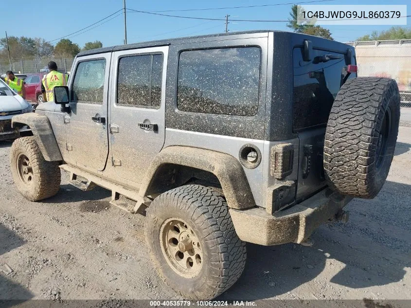 2018 Jeep Wrangler Jk Unlimited Sport S 4X4 VIN: 1C4BJWDG9JL860379 Lot: 40535779