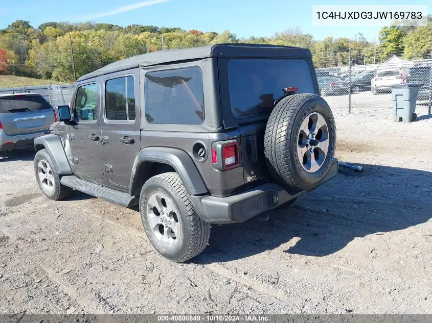 2018 Jeep Wrangler Unlimited Sport S 4X4 VIN: 1C4HJXDG3JW169783 Lot: 40598849