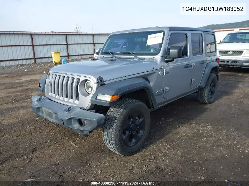 2018 Jeep Wrangler Unlimited Sport 4X4 VIN: 1C4HJXDG1JW183052 Lot: 40898296