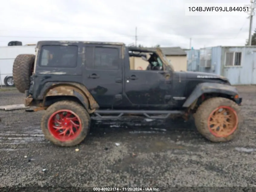 2018 Jeep Wrangler Jk Unlimited Rubicon 4X4 VIN: 1C4BJWFG9JL844051 Lot: 40923174