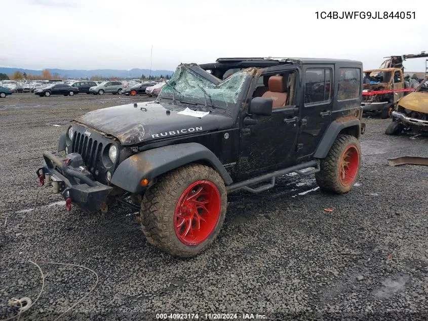 2018 Jeep Wrangler Jk Unlimited Rubicon 4X4 VIN: 1C4BJWFG9JL844051 Lot: 40923174