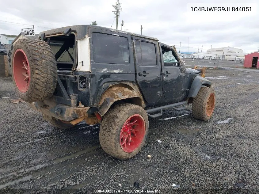 2018 Jeep Wrangler Jk Unlimited Rubicon 4X4 VIN: 1C4BJWFG9JL844051 Lot: 40923174