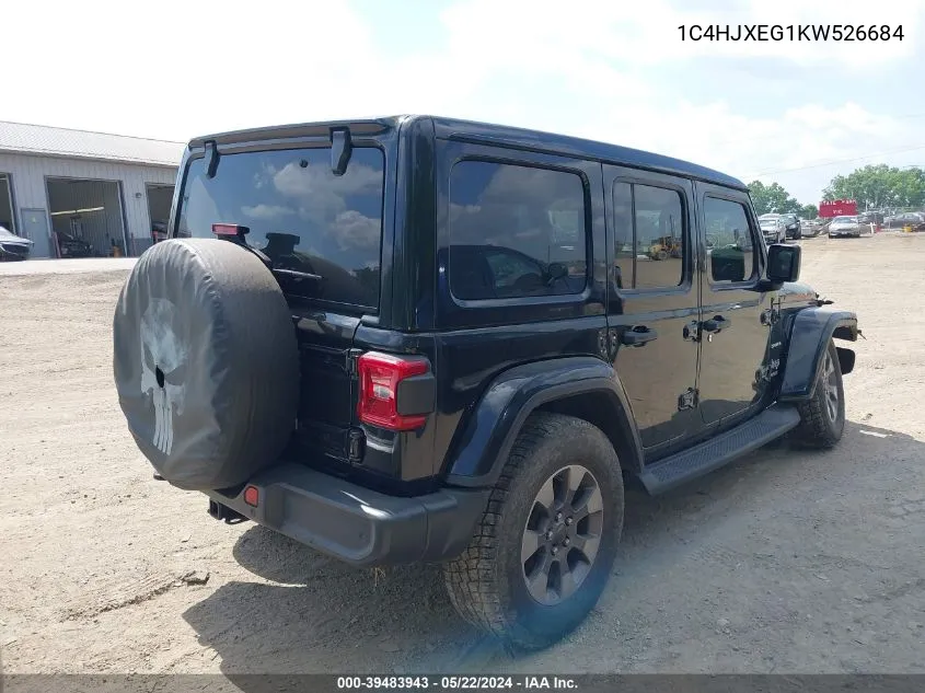 1C4HJXEG1KW526684 2019 Jeep Wrangler Unlimited Sahara 4X4