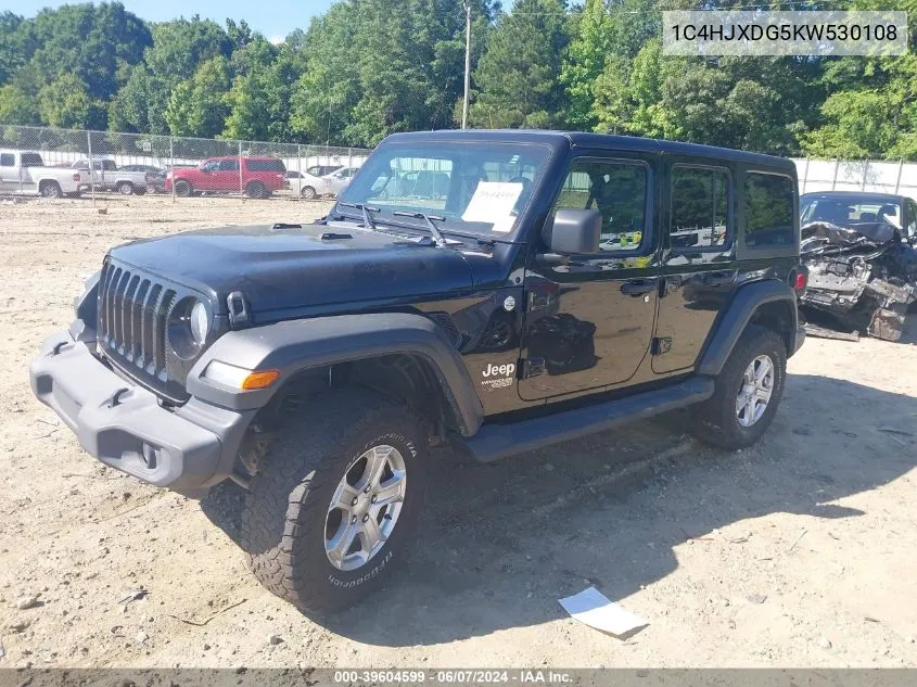 2019 Jeep Wrangler Unlimited Sport S 4X4 VIN: 1C4HJXDG5KW530108 Lot: 39604599