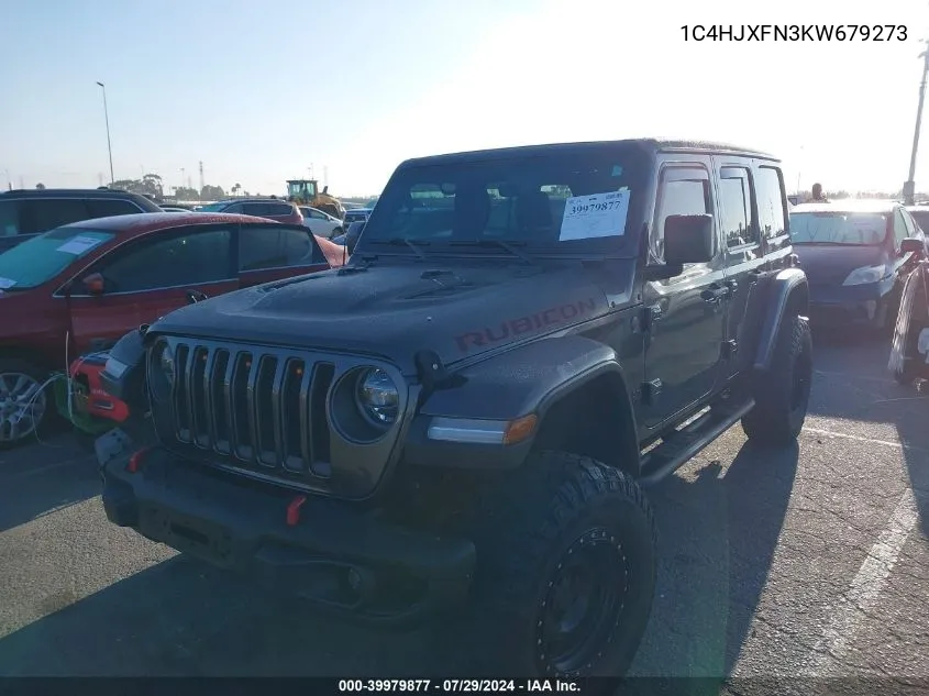 1C4HJXFN3KW679273 2019 Jeep Wrangler Unlimited Rubicon