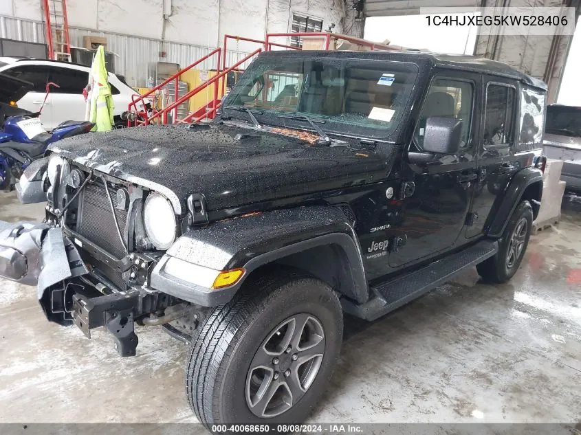 1C4HJXEG5KW528406 2019 Jeep Wrangler Unlimited Sahara 4X4