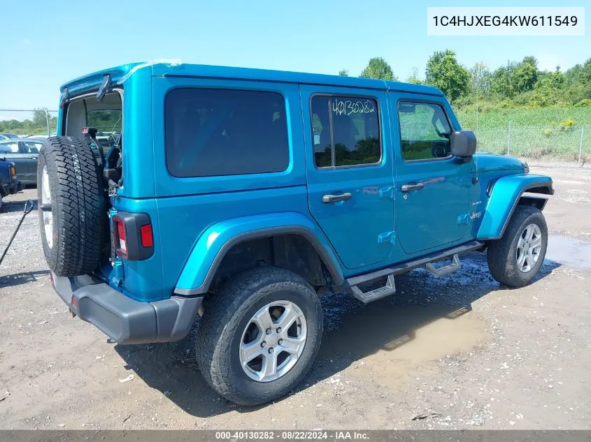 1C4HJXEG4KW611549 2019 Jeep Wrangler Unlimited Sahara