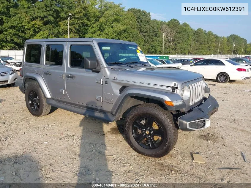 1C4HJXEG0KW612391 2019 Jeep Wrangler Unlimited Sahara 4X4