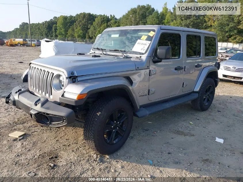 1C4HJXEG0KW612391 2019 Jeep Wrangler Unlimited Sahara 4X4