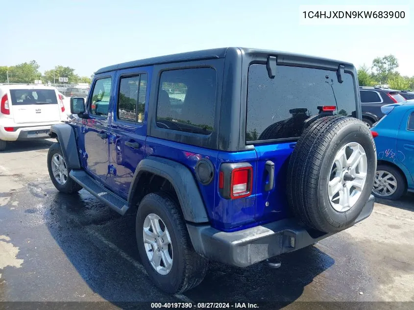 1C4HJXDN9KW683900 2019 Jeep Wrangler Unlimited Sport S 4X4