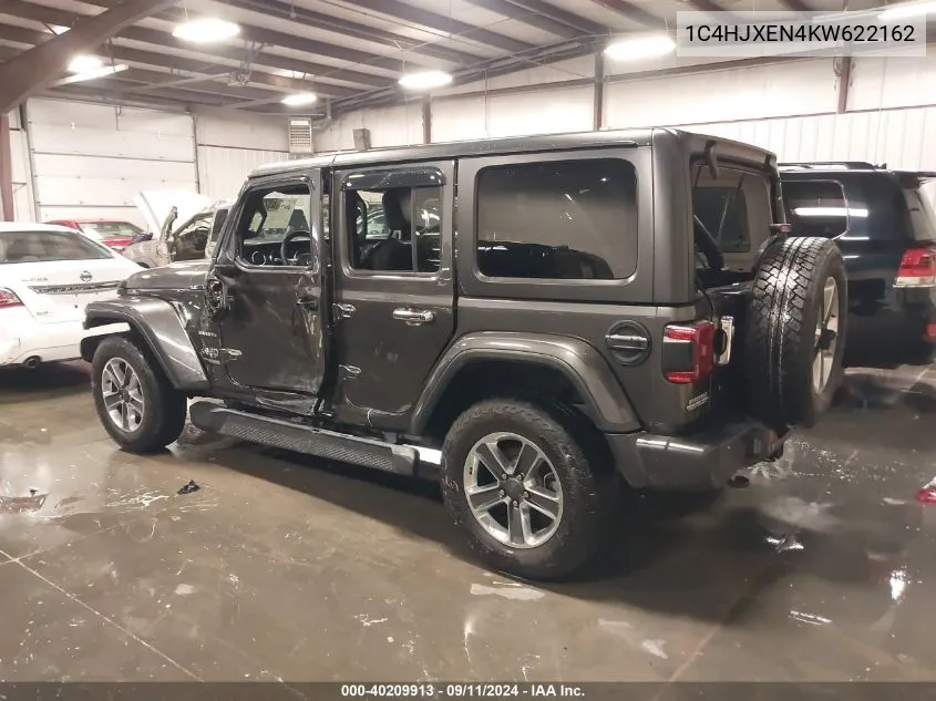 2019 Jeep Wrangler Unlimited Sahara 4X4 VIN: 1C4HJXEN4KW622162 Lot: 40209913