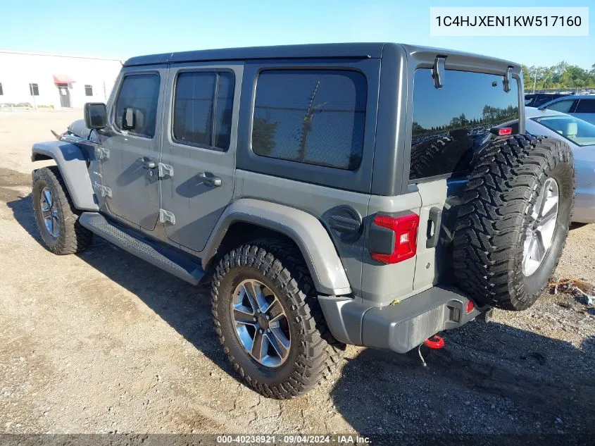 1C4HJXEN1KW517160 2019 Jeep Wrangler Unlimited Sahara