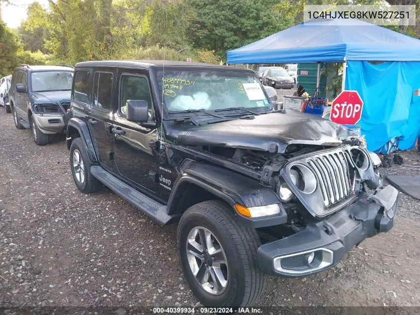 2019 Jeep Wrangler Unlimited Sahara 4X4 VIN: 1C4HJXEG8KW527251 Lot: 40399934