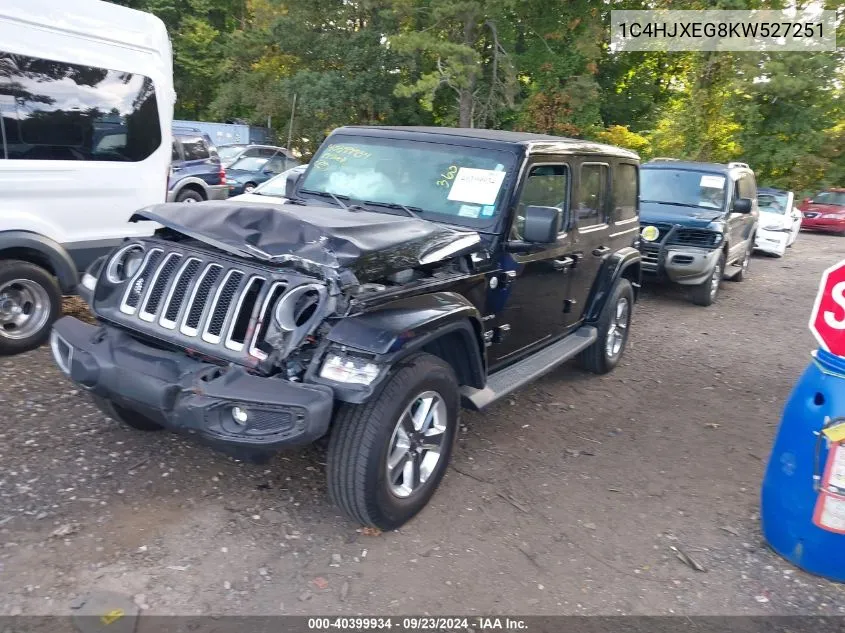 2019 Jeep Wrangler Unlimited Sahara 4X4 VIN: 1C4HJXEG8KW527251 Lot: 40399934