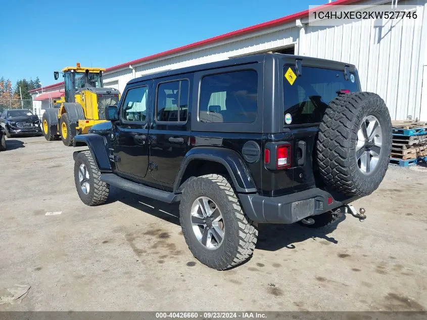 2019 Jeep Wrangler Unlimited Sahara 4X4 VIN: 1C4HJXEG2KW527746 Lot: 40426660