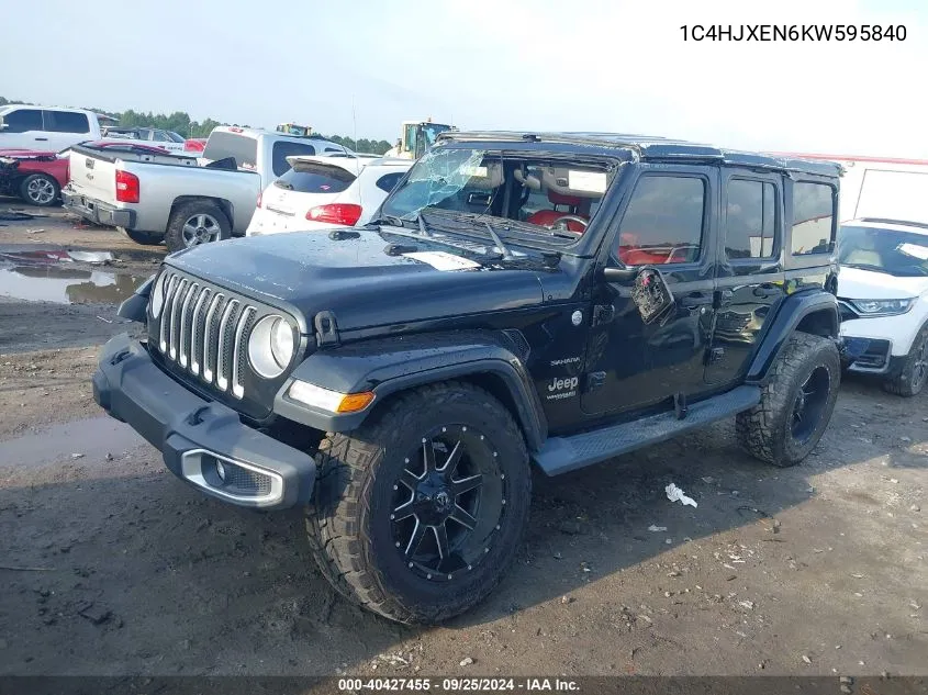 1C4HJXEN6KW595840 2019 Jeep Wrangler Unlimited Sahara 4X4