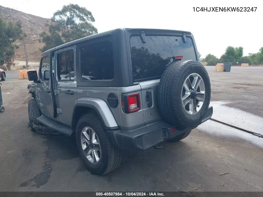 1C4HJXEN6KW623247 2019 Jeep Wrangler Unlimited Sahara 4X4