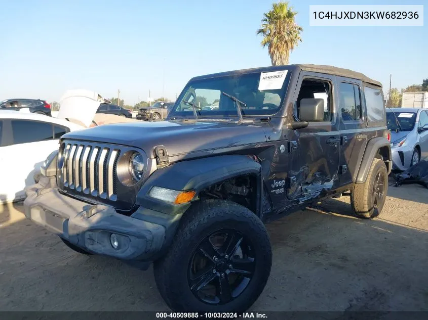 2019 Jeep Wrangler Unlimited Sport S 4X4 VIN: 1C4HJXDN3KW682936 Lot: 40509885