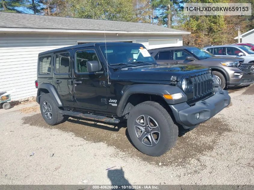 2019 Jeep Wrangler Unlimited Sport S 4X4 VIN: 1C4HJXDG8KW659153 Lot: 40626609