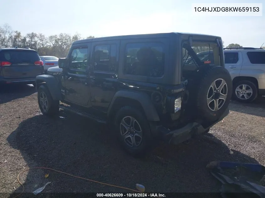 2019 Jeep Wrangler Unlimited Sport S 4X4 VIN: 1C4HJXDG8KW659153 Lot: 40626609