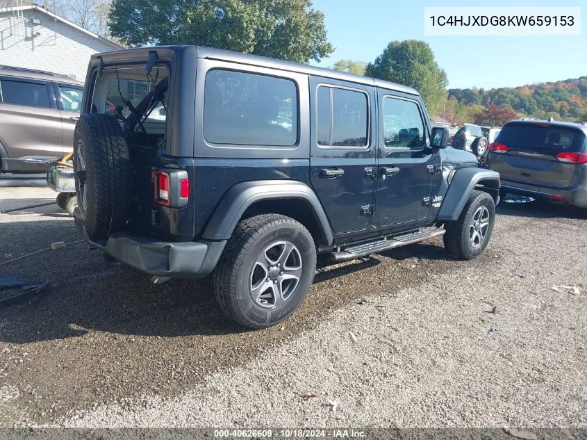 2019 Jeep Wrangler Unlimited Sport S 4X4 VIN: 1C4HJXDG8KW659153 Lot: 40626609