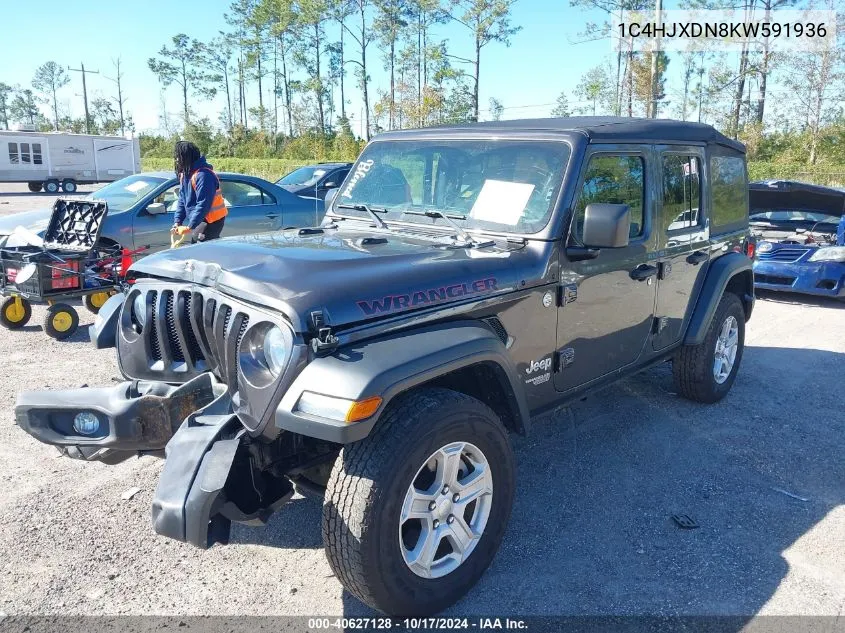 2019 Jeep Wrangler Unlimited Sport S 4X4 VIN: 1C4HJXDN8KW591936 Lot: 40627128