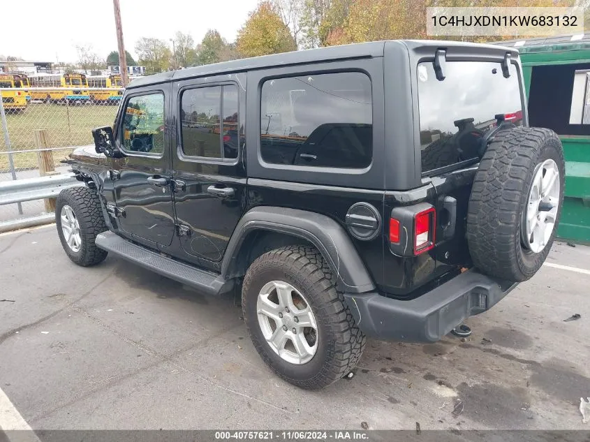 2019 Jeep Wrangler Unlimited Sport S 4X4 VIN: 1C4HJXDN1KW683132 Lot: 40757621