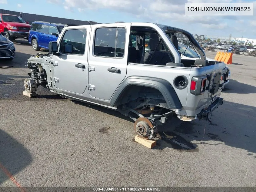 2019 Jeep Wrangler Unlimited Sport S 4X4 VIN: 1C4HJXDN6KW689525 Lot: 40904931